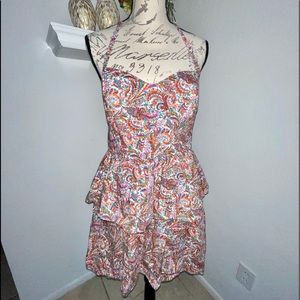 Moda International by Victoria’s Secret Paisley Pattern Halter Dress